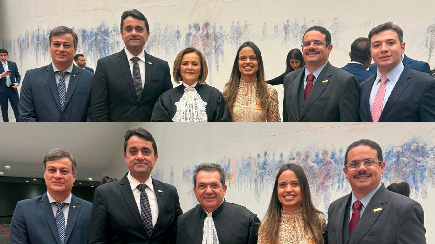 Marluce Caldas e Carlos Pires Brandão são empossados como ministros do STJ