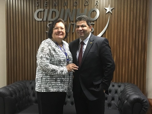 Senador Cidinho Santos recebe presidente da CONAMP