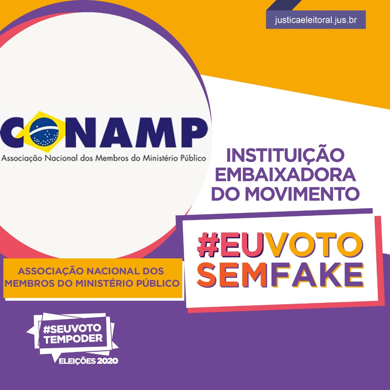 CONAMP é embaixadora do movimento #EuVotoSemFake capitaneado pelo TSE
